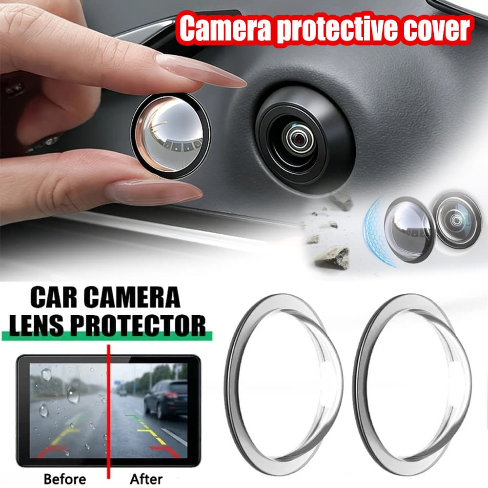 ninobeauty . Protetor Universal Da Lente Câmera Traseira Do Carro , Capa Transparente Anti-Risco Proteção Reversa