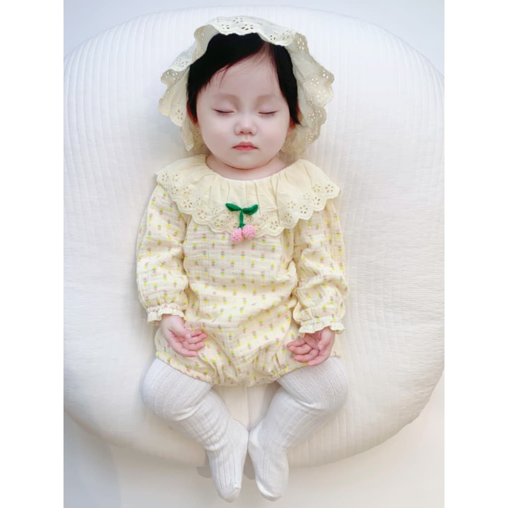 Infantil puro algodão bebê menina roupas princesa outono roupas menina bonito Super bonito bebê macacão de uma peça outo