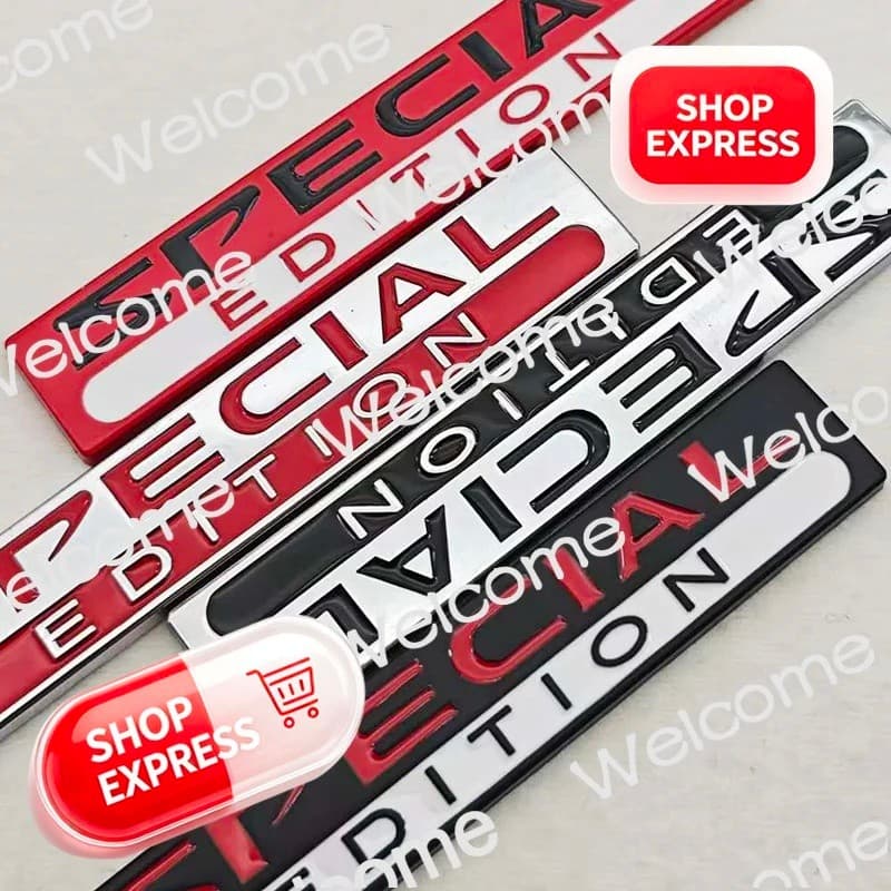 NOVO Adesivo 3D de Metal para Carro e Moto, Emblema de Edição Especial, Decalques para Acessórios de Carro e Moto