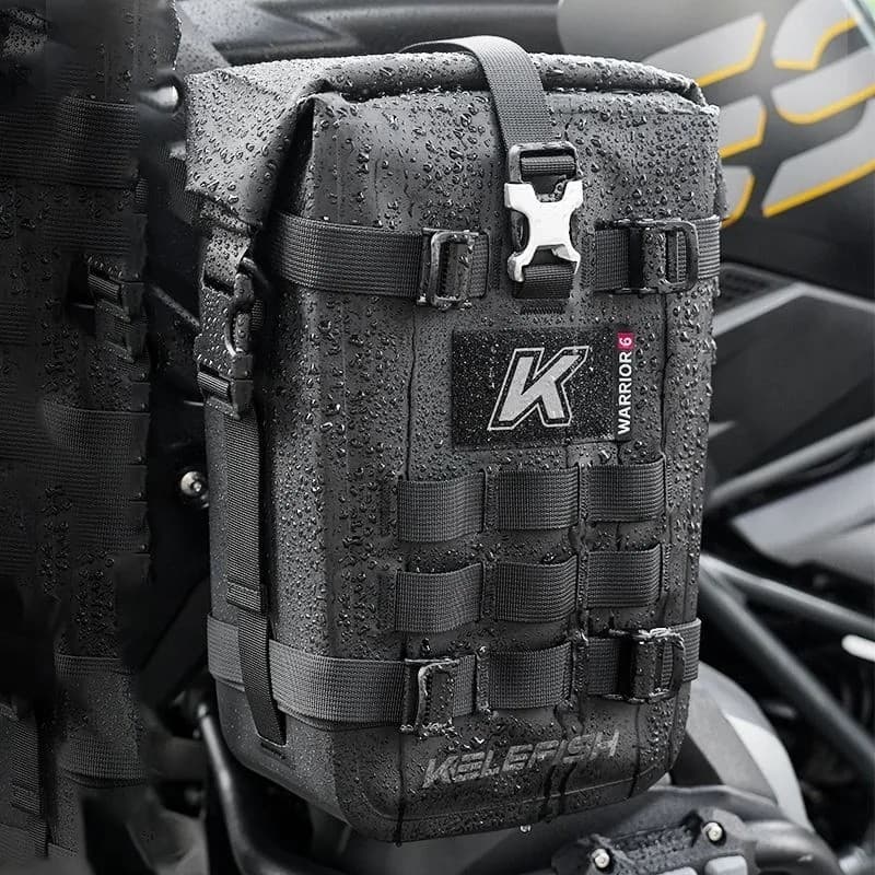 Bolsa Lateral Moto PVC Impermeável Multifuncional - Viagem Moto Acessório Essencial