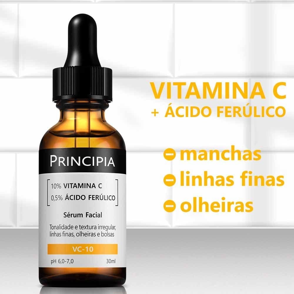 Sérum Principia VC-10 Vitamina C 30ml | Ácido Ferúlico para Cuidados da Pele