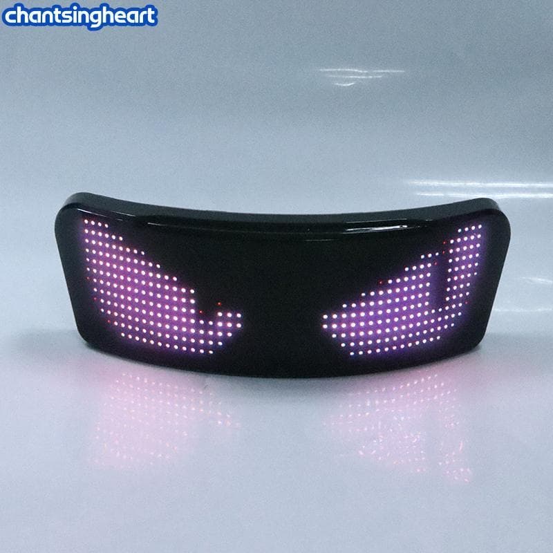 CHANT Luz De Advertência Para Capacete De Motocicleta , Display Led Equitação Noturna , Traseira , Acessórios Moto DIY