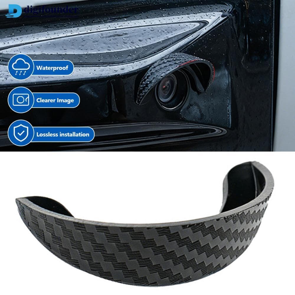 DIGIFOUNDER Protetor De Lente De Câmera Traseira De Carro De Fibra De Carbono Vista Capa De Backup 360 Proteção Anti Arr