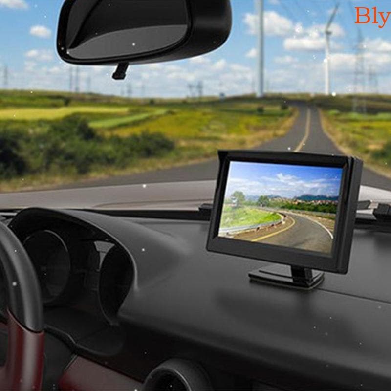 Bly Backup Assist Câmera Visão Traseira Definição Angular LED Monitor Espelho Carro