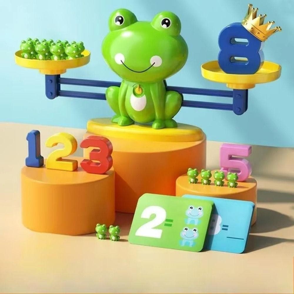 Brinquedo digital de equilíbrio em forma de sapo para crianças, brinquedo educativo, equipamento de treinamento