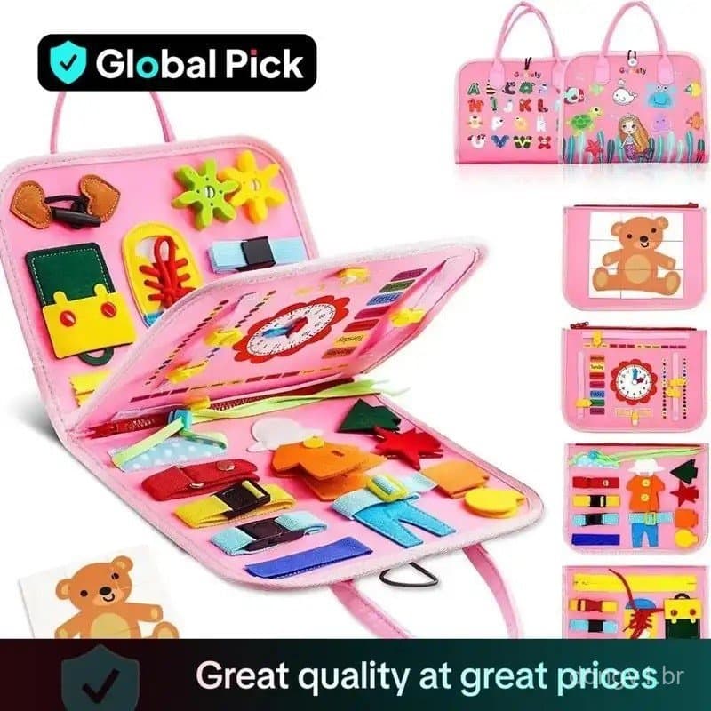Brinquedo Criativo para Bebês, 1 Conjunto de Brinquedo Educativo Sensorial Portátil para Atividades de Aprendizagem Prec