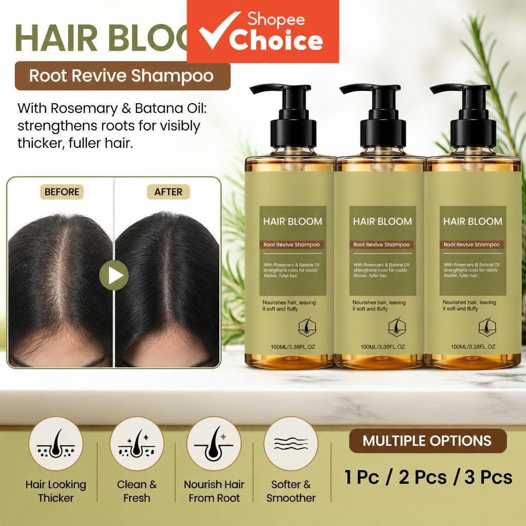 Shampoo de Alecrim 100ml | Shampoo Hidratante e Volumizador para Cabelos | Aroma Fresco com Aloe e Menta, Versão
