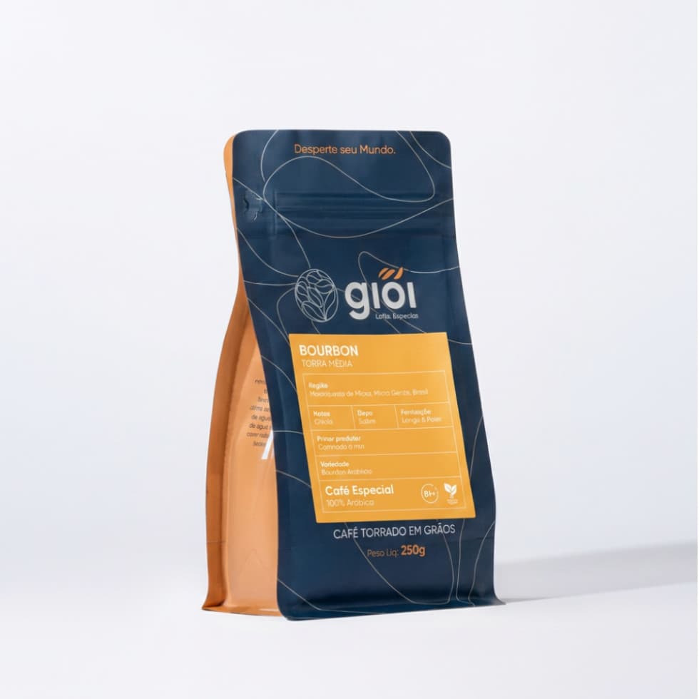 Café Torrado em Grãos Bourbon 250g - Biotech Caps