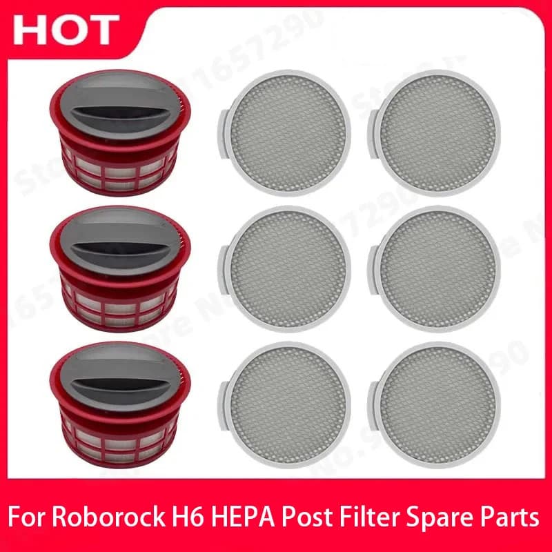Para Roborock H6 HEPA Pós Filtro Peças De Reposição Portátil Sem Fio Aspirador Substituição Vassoura Sacos Pó Acessórios