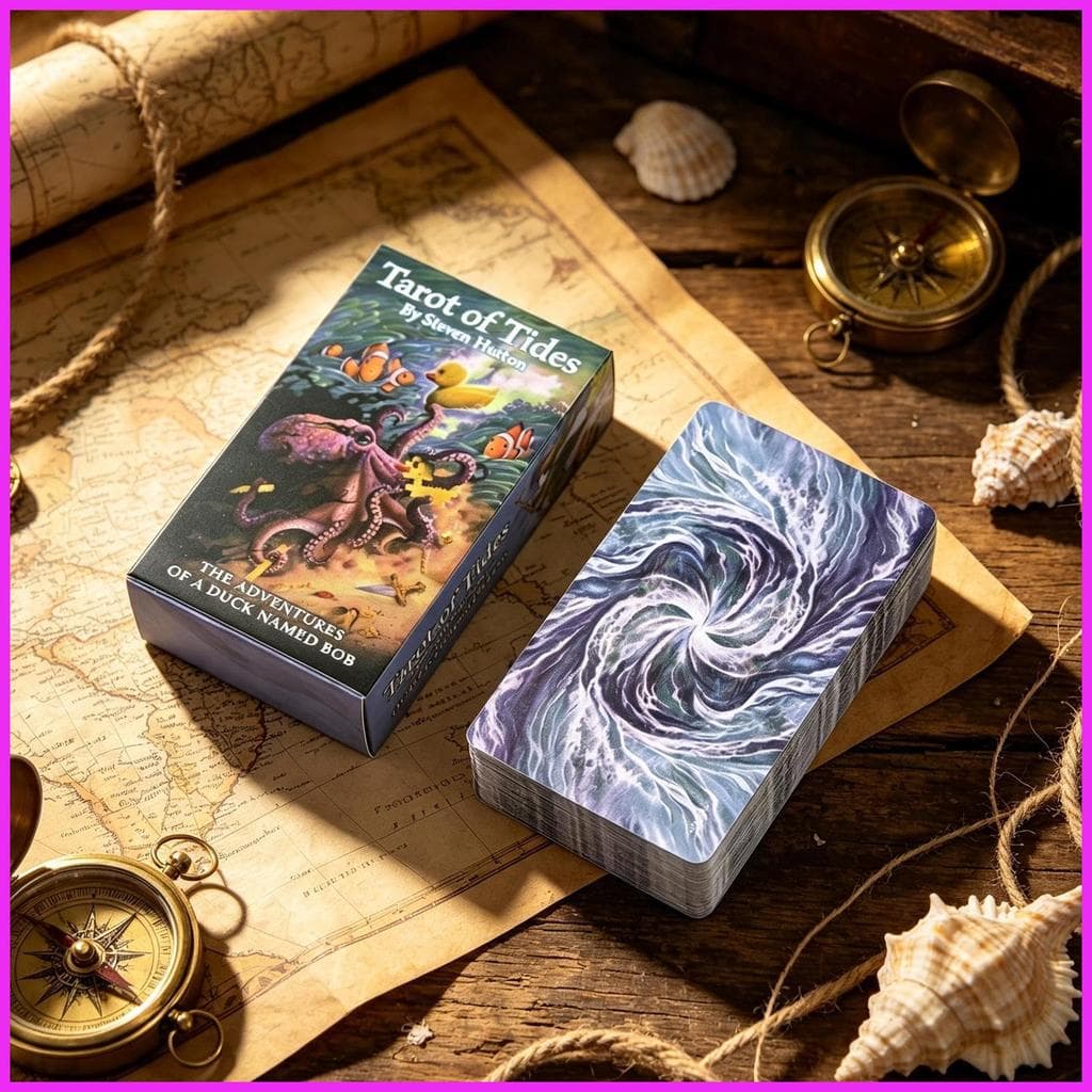 Portátil Tarô Pato Temático Deck Jogos De Tabuleiro Multiplayer Jogo De Noivado Para Mulheres Homens Família Reunião alp