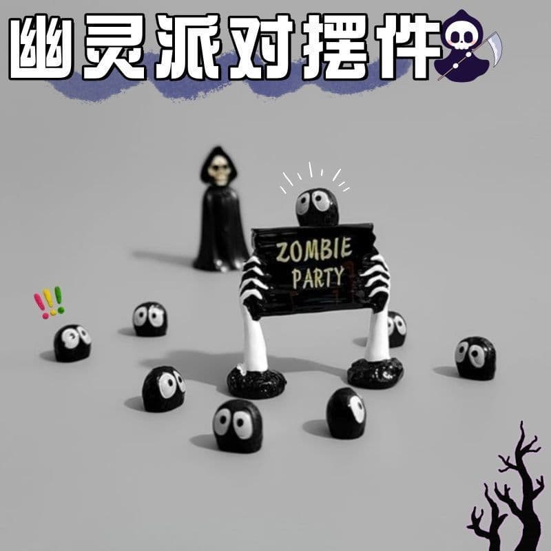 Estoque pronto Wizard Death Briquetes Pequenos Ornamentos Posição de Trabalho Desktop Computador Elf Posição de Trabalho