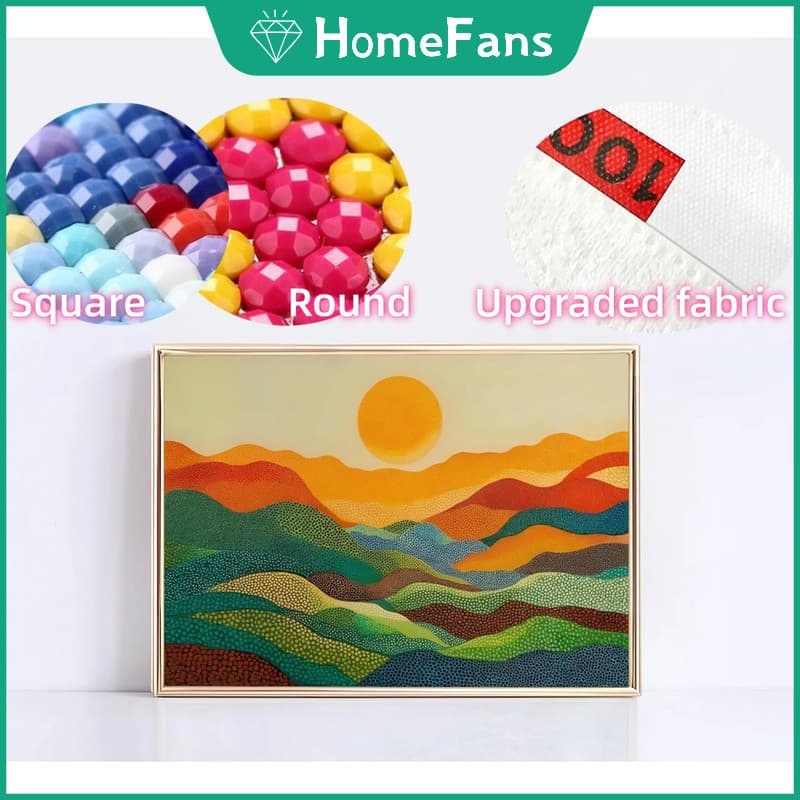 HF Tecido Flocado Atualizado 5D DIY Pintura De Diamante Quadrado Redondo Strass Ponto Cruz Decoração De Parede Para Casa