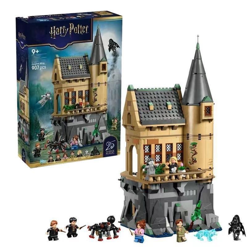 1.000 peças de blocos de montar Lego, modelo de castelo da série Harry Hogwarts, brinquedos de montar DIY para crianças