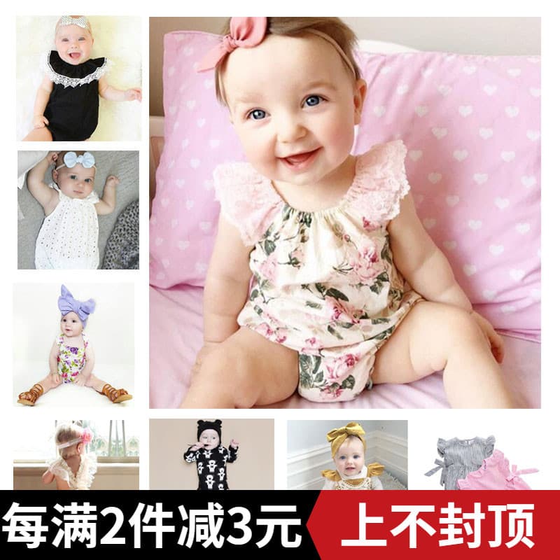 INS macacão de bebê macacão de bebê 0-1-2 anos de idade macacão infantil roupas de verão roupas de bebê menina macacão d