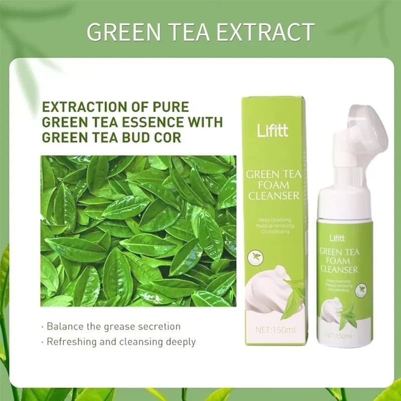 Chá Verde Venda Quente Colágeno Orgânico Cúrcuma Laranja Espuma Lavagem Facial Cuidados Com A Pele