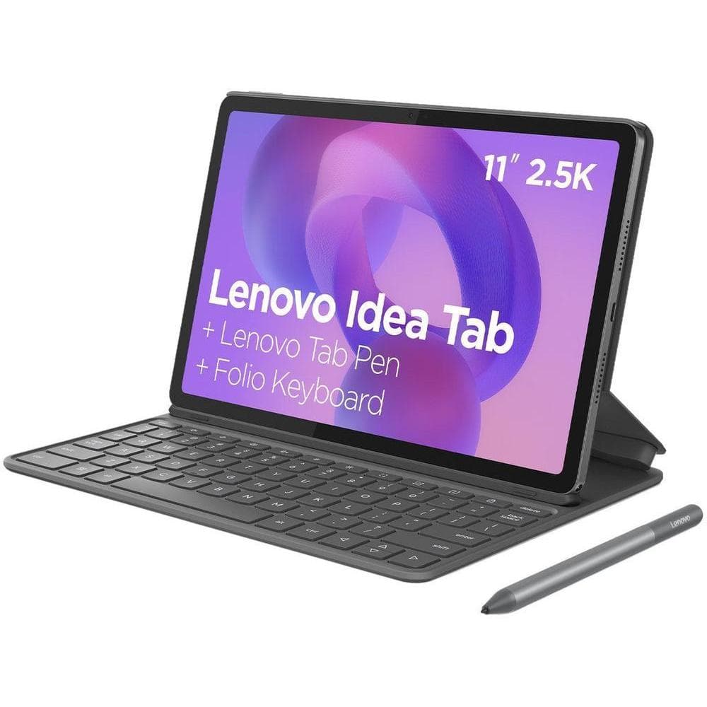 Tablet Lenovo Idea Tab com Capa Teclado e Caneta 8GB RAM 128GB 11" Android 15 MediaTek Dimensity 6300 Wi-Fi