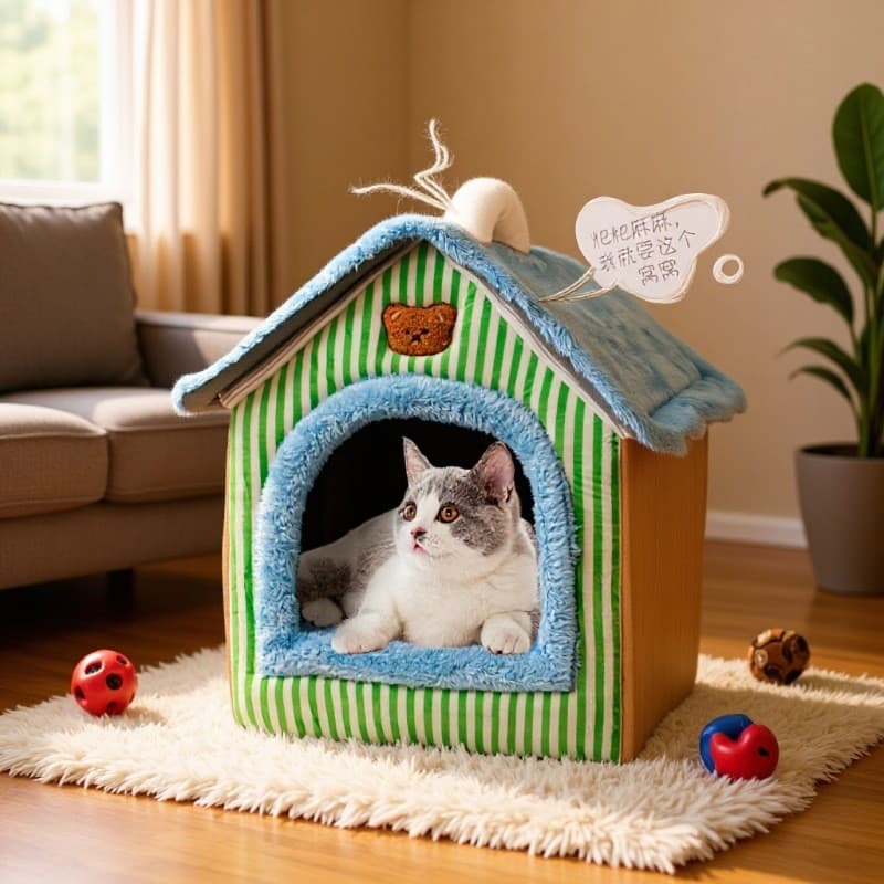 🔹Super Vendas🔹Casinha para Gatos e Cães, Casa para Pets de Uso Sazonal, Villa para Pets, Casinha Aquecida de Inverno pa