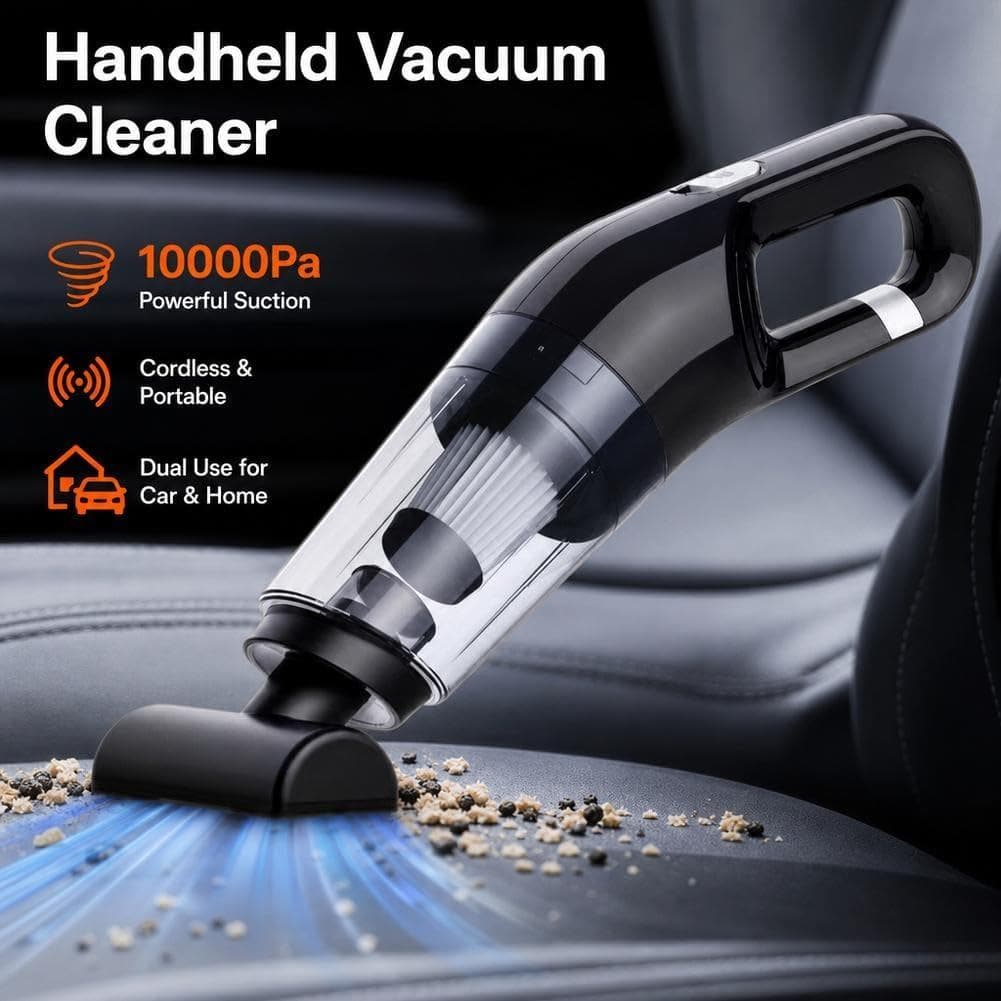 Aspirador de pó portátil sem fio, mini aspirador para carro, casa e escritório, aspirador leve e portátil com vários ace