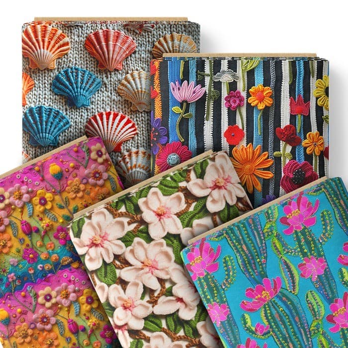 Tecido Sarja Impermeável Estampas Variadas Artesanato Mesa Bolsa Patchwork Costura Pano Decoração