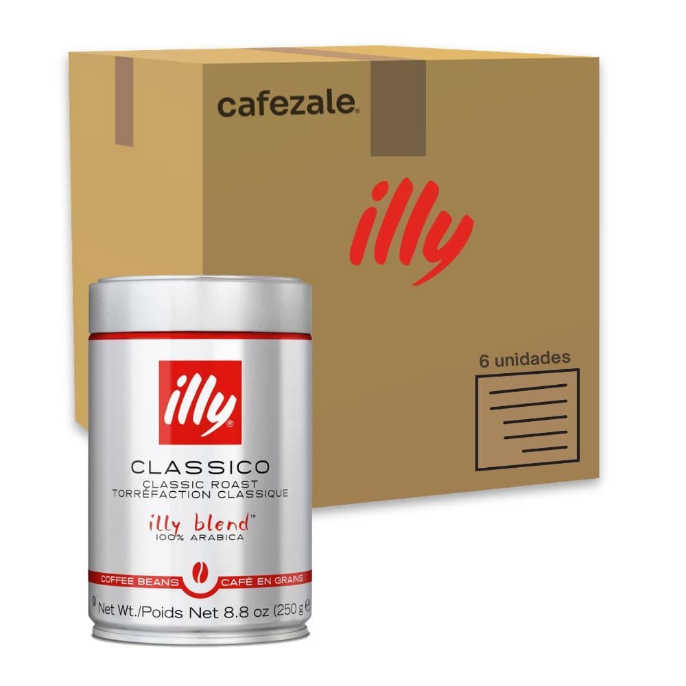 Café em Grão illy Clássico 250g Kit 6 Latas