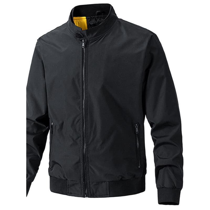 Primavera outono jaqueta Casual masculina jaqueta gola alta uniforme de beisebol piloto masculino à prova de vento camis