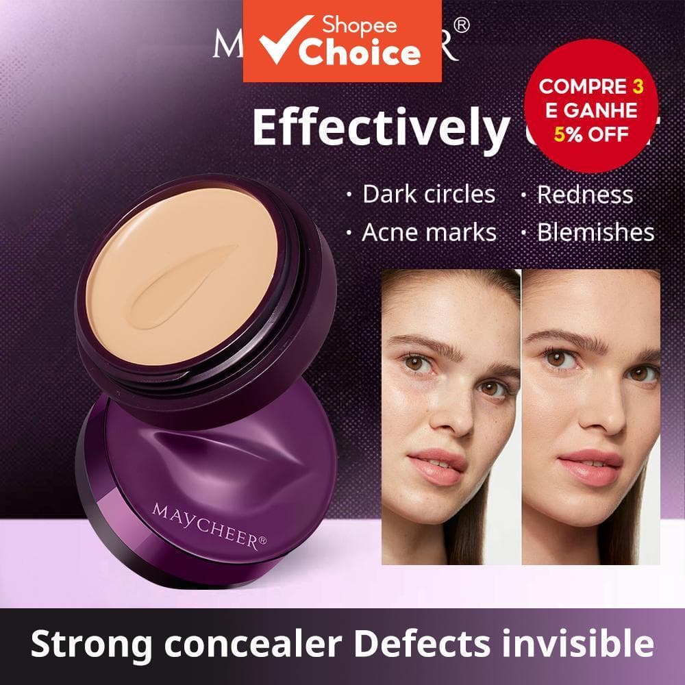  Base Líquida Corretivo, 3 Tonalidades Disponíveis (Marfim, Bege Claro, Natural), Cobertura Total, Acabamento Natural,