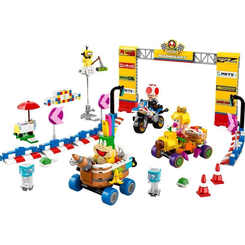 Blocos de Montar Mario Kart Baby Peach Grand Prix 823 Peças Lego
