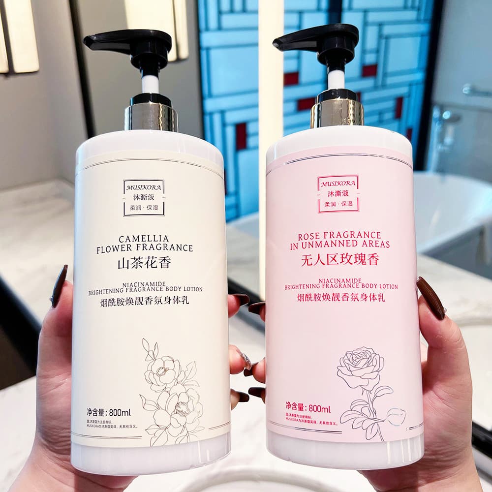 Camélia niacinamida fragrância loção corporal feminino hidratante hidratante hidratante fragrância corporal loção corpor