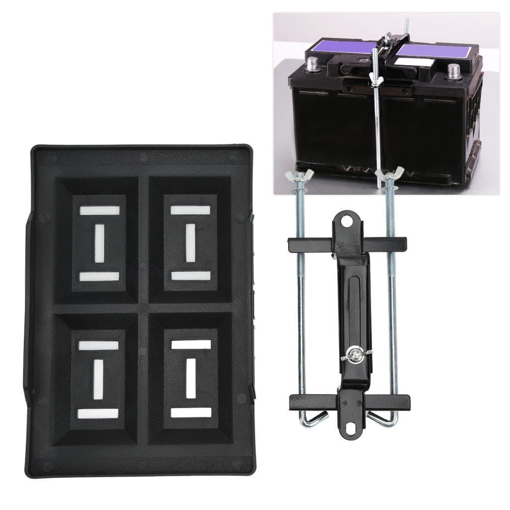 Bandeja de suporte de bateria de armazenamento de carro universal ERYUE com suporte ajustável Kit de braçadeira de