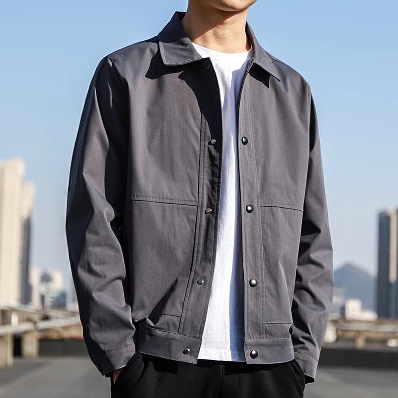 Jaqueta masculina outono novo estilo 2024 roupas masculinas casuais serviço Civil administrativo jaqueta de negócios sim