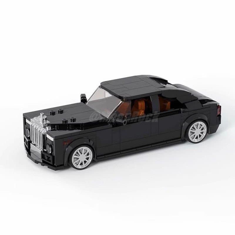 Compatível com o conjunto de blocos de montar LEGO MOC-71784, série criativa de carros com 8 grades, modelo de montagem 