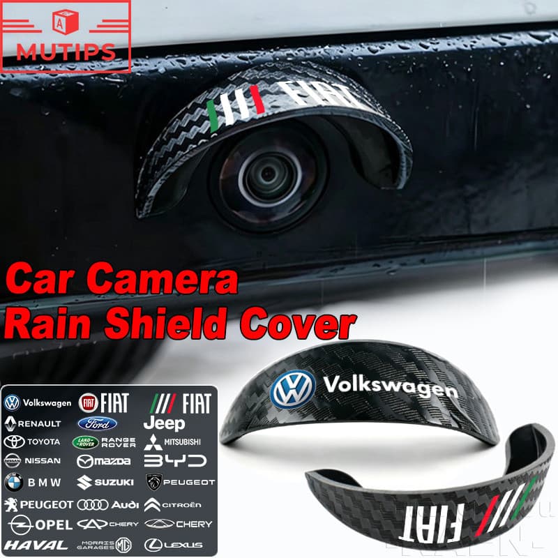 【MUTIPS】Capa De Chuva Para Câmera De Carro , Visão Traseira , Backup , À Prova , PVC , Viseira Solar