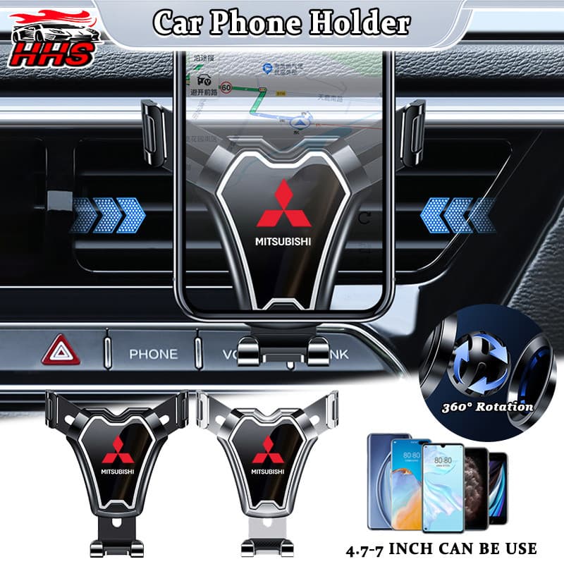 Suporte De Telefone Para Carro Mitsubishi 360 ° Rotação Do Auto Celular Gravidade Montagem Lancer Asx L200 Outlander Paj