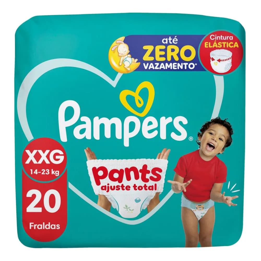 FRALDA PANTS MEGA AJUSTE TOTAL PAMPERS TAM XXXG 20UN