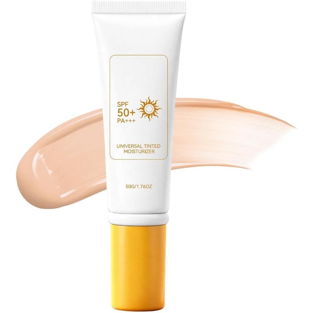 Protetor Solar Facial - Loção Protetora Solar com Cor | Protetor Solar 50g SPF50+ com Textura Leve, para Cuidado Feminin