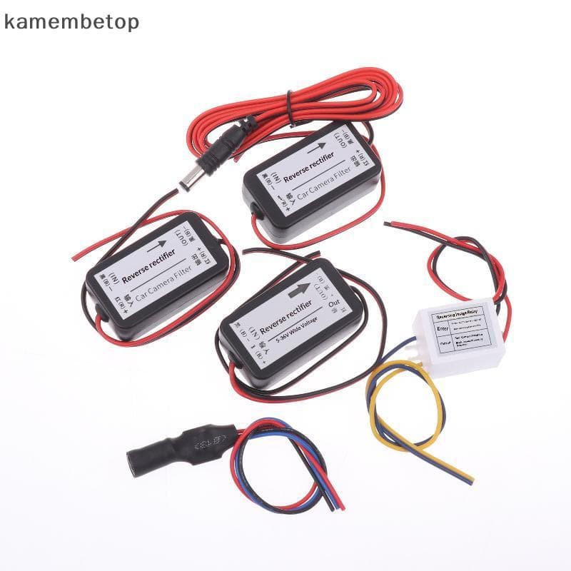 Filtro Capacitor De Relé De Potência 12V 24V , Para Câmera De Visão Traseira Do Carro , Retificador , Redução De Ruído ,