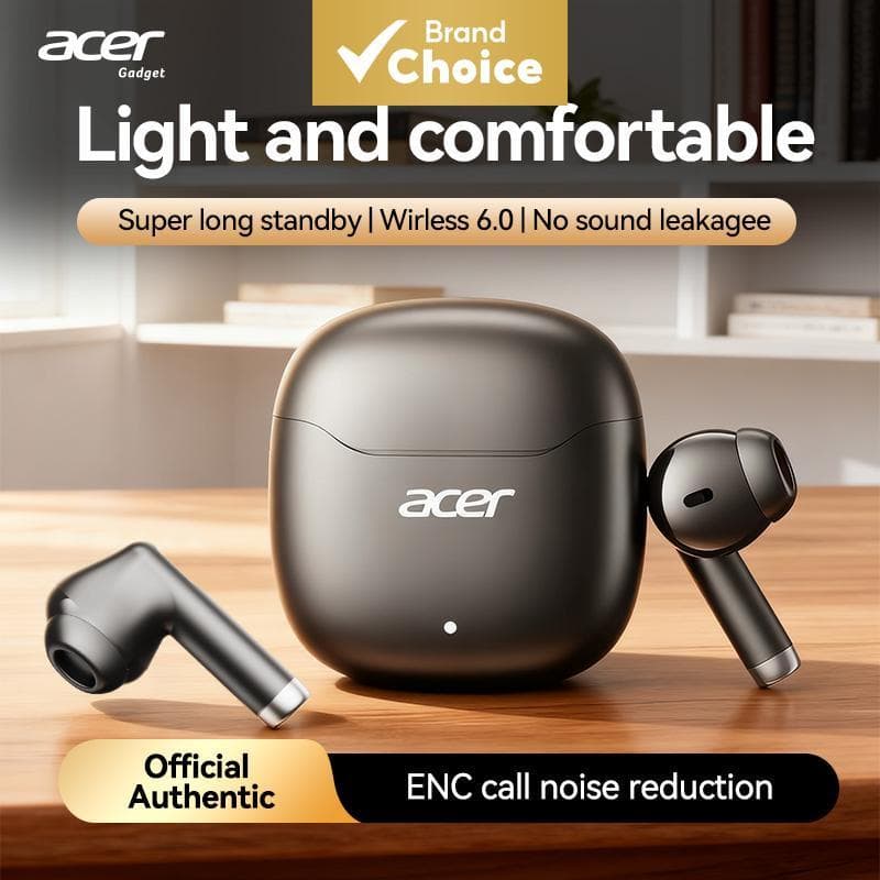 Acer OHR617 Fones De Ouvido Bluetooth Earpods Sem Fio Com Microfone Fone 13mm Alto-Falante Dinâmico 20Hz-20KHz Distorção