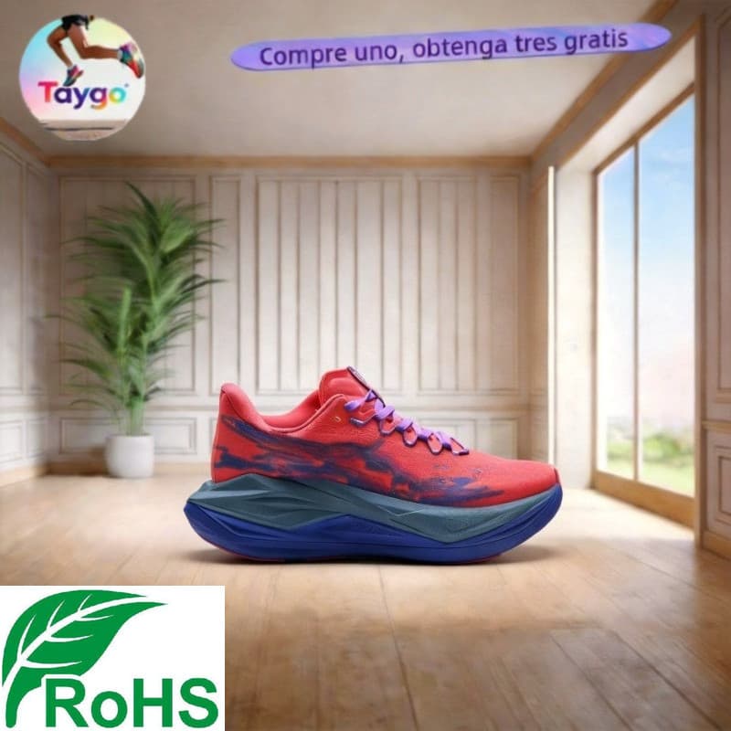 Sapatos De Fitness Da Moda Com Grandes Sols , Tênis Esportivos Respiráveis De Corrida Botas Esportivas