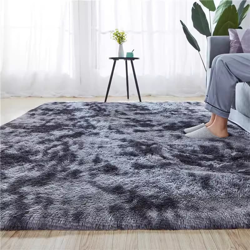 [Novo produto] tapete de lã de seda sala de estar tapete antiderrapante de lã longa grande área tapete de pé completo do