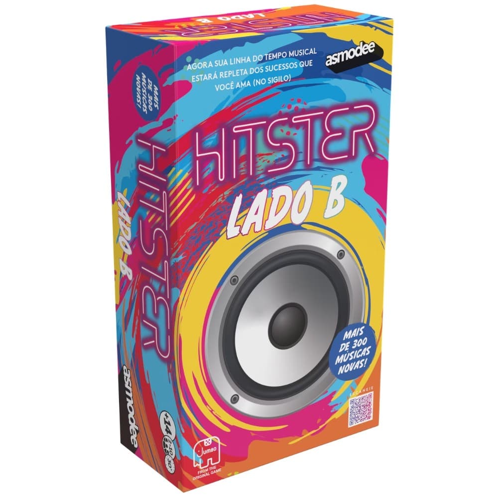 JOGO HITSTER LADO B ASMODEE MUSICAL MESA AMIGOS FAMÍLIA MÚSICA SPOTIFY FESTA ADIVINHA DJ TEMPO HIT