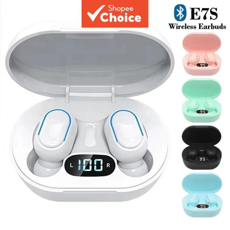 E7S Fones De Ouvido TWS Sem Fio Bluetooth Intra-Auriculares ANC Alta Fidelidade Estéreo ENC Jogos Para Smartphones Espor