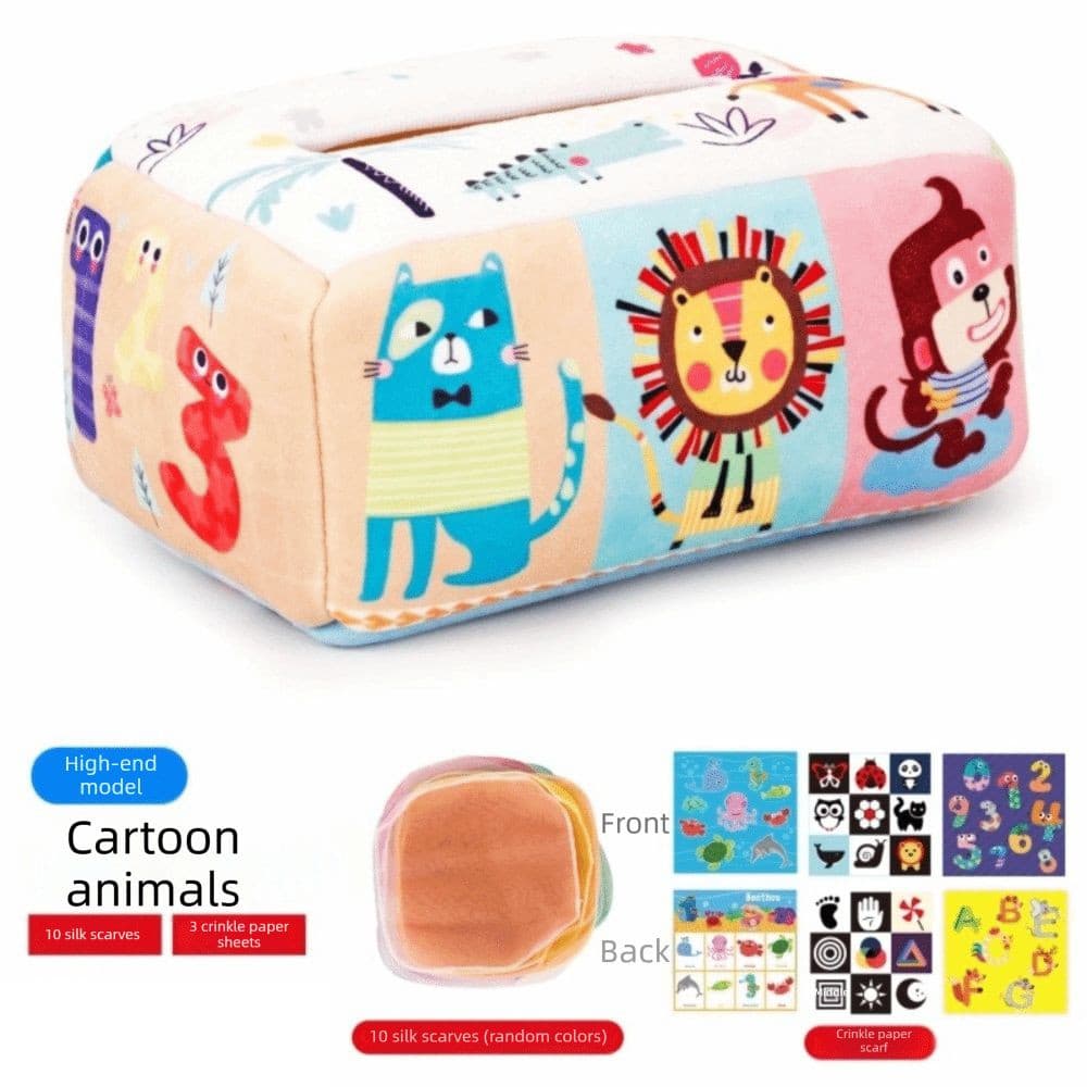 Brinquedo Montessori Para Bebês FIWICKA , Brinquedos Educativos Interativos Caixa De Tecido , Infantil Treinamento De Ha