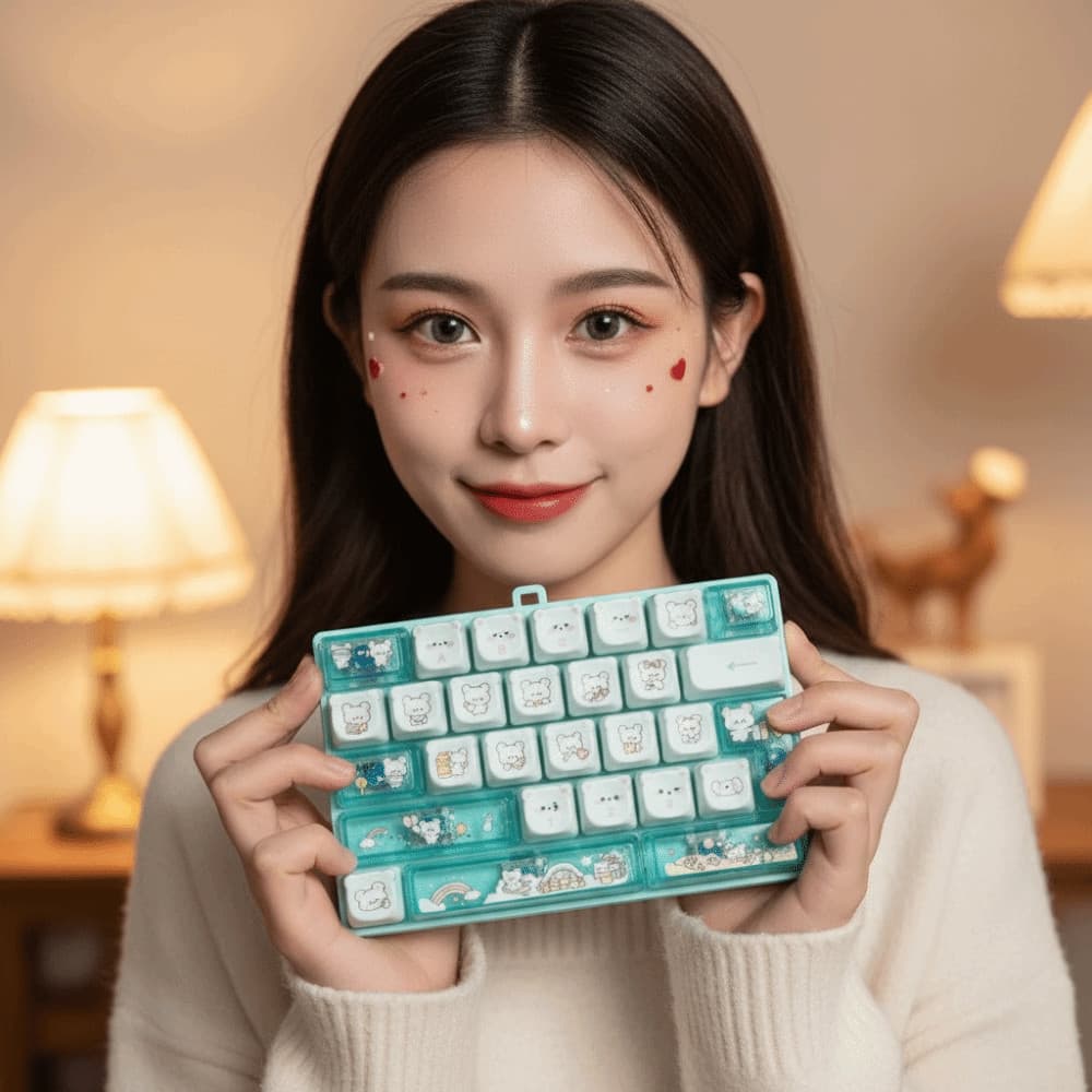 Mini Teclado Mecânico , 26 Teclas Mecânicas , Brinquedo De Inquietação De Tamanho Compacto , Clique Suave