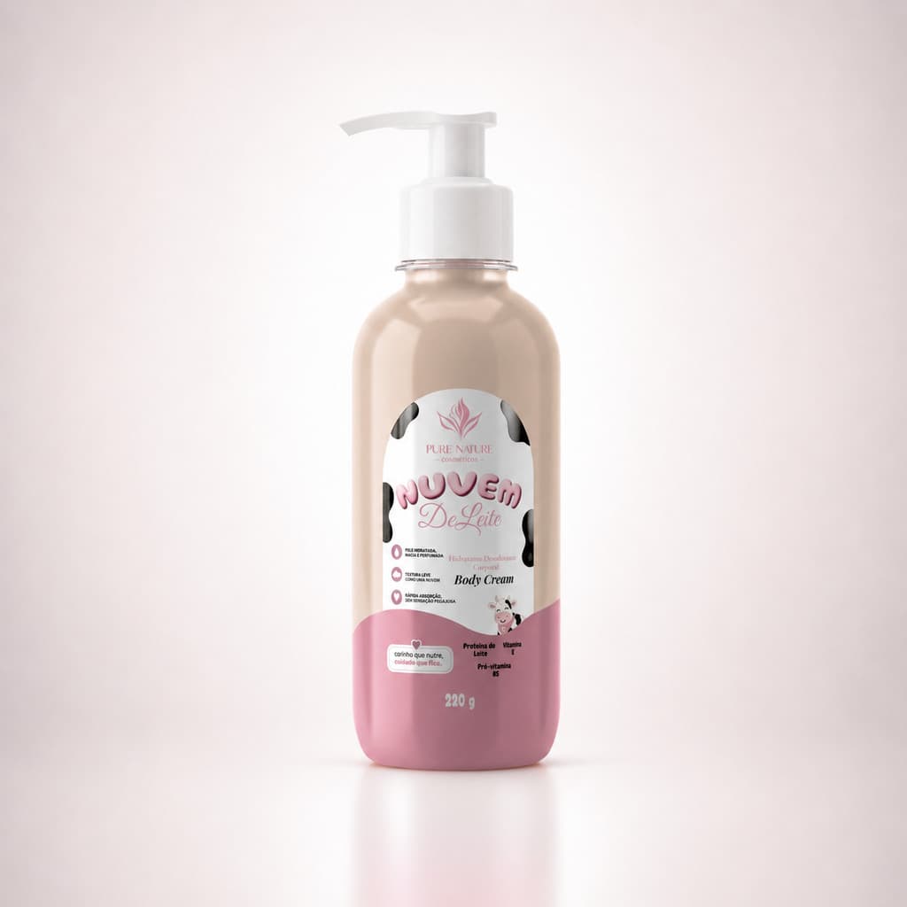 Hidratante Corporal Nuvem Deleite Proteína do Leite D-Pantenol Vitamina E