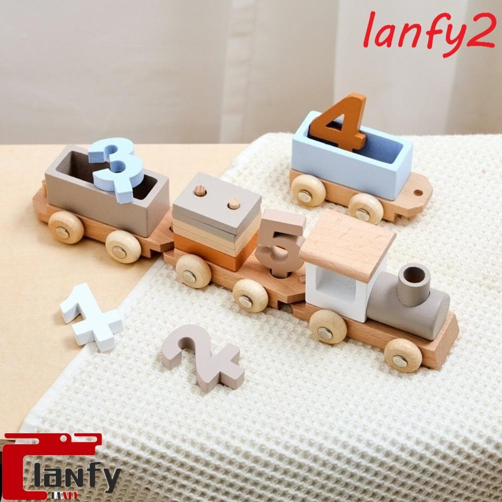 Brinquedo De Carrinho LANFY , Blocos De Números , Trem , Brinquedos Educativos Práticos Para Bebês