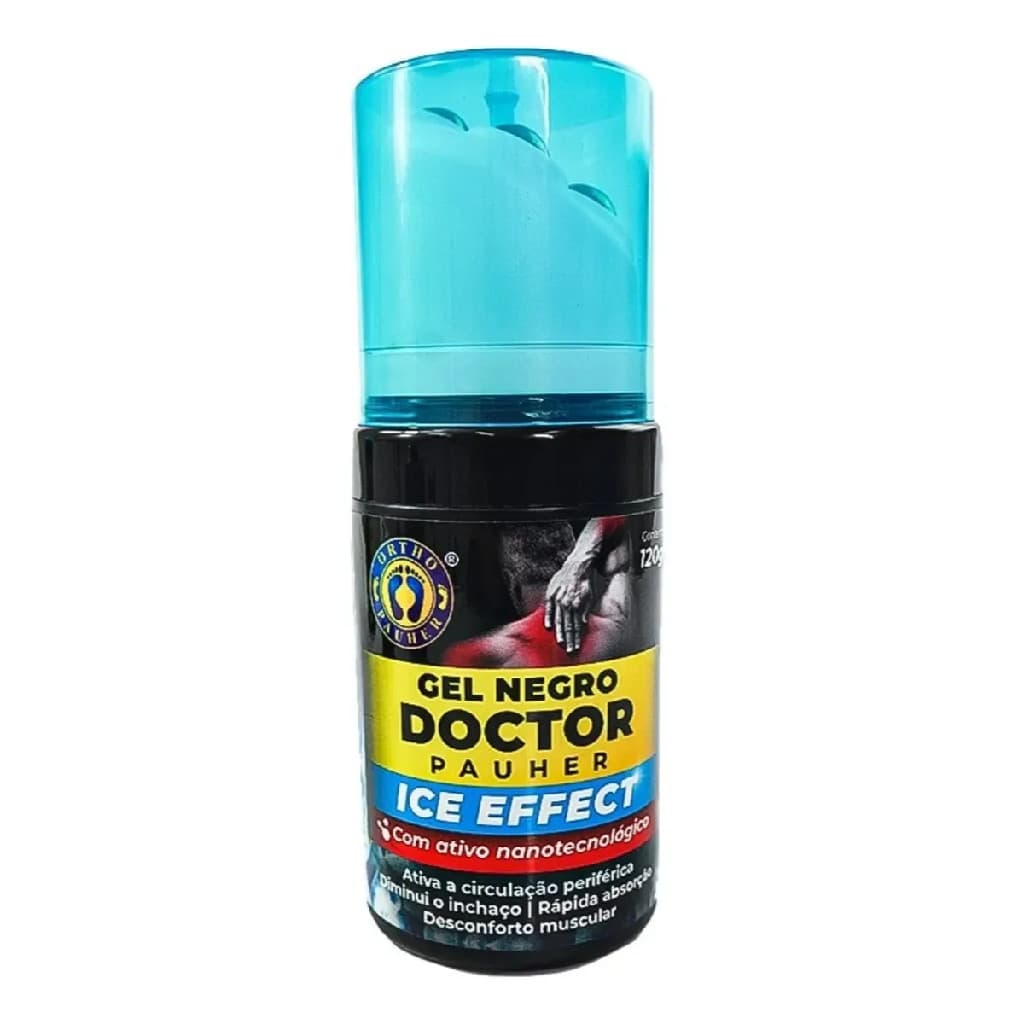 Gel Negro Muscular Para Corpo 120g C/ Esferas Massageadoras