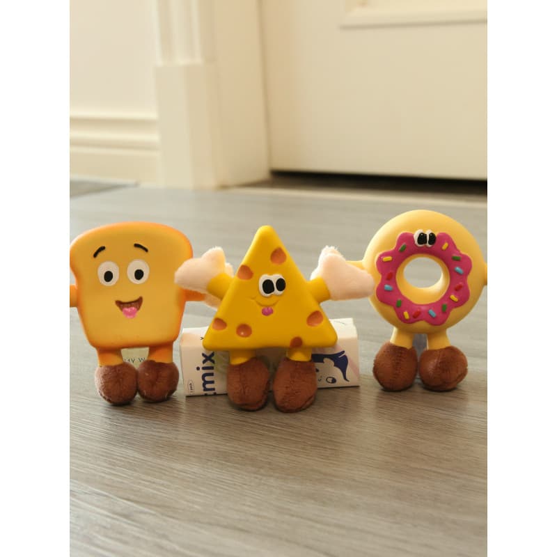 Brinquedo para cachorro voz látex Natural brinquedo para animais de estimação resistente à mordida treinamento Bichon Te