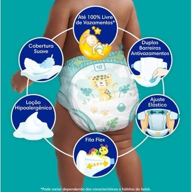 Fralda Pampers Confort Sec Pacote Mega unitária