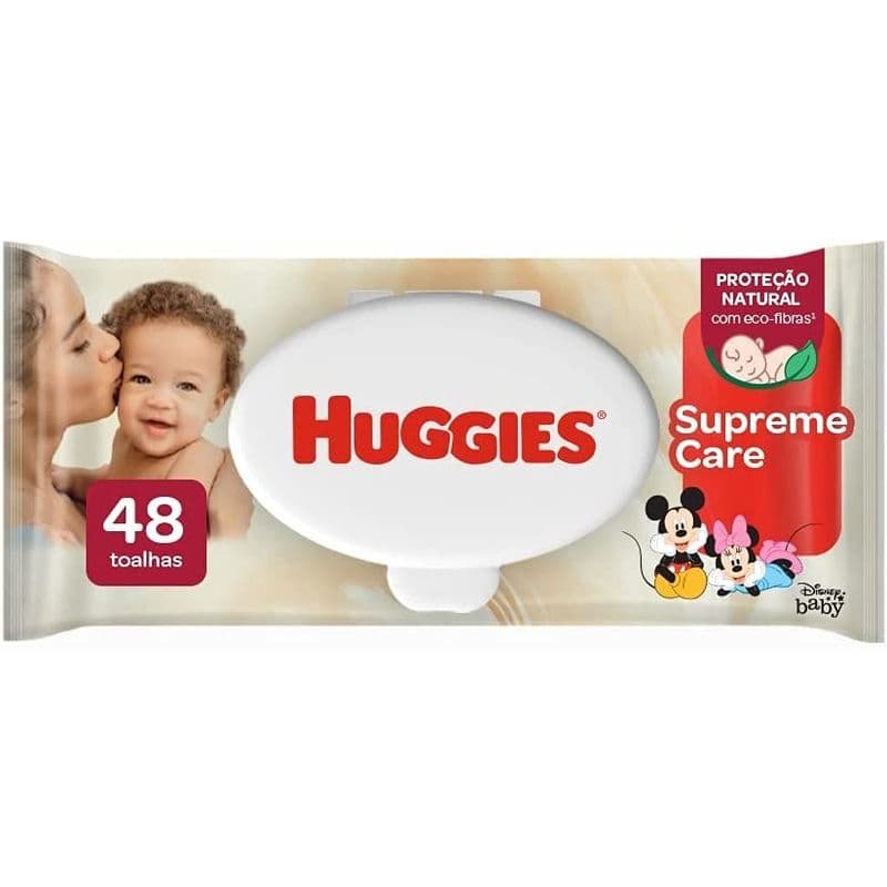 Lenço Umedecido Huggies Hidratação e Nutrição Contra Assaduras 48 Unidades