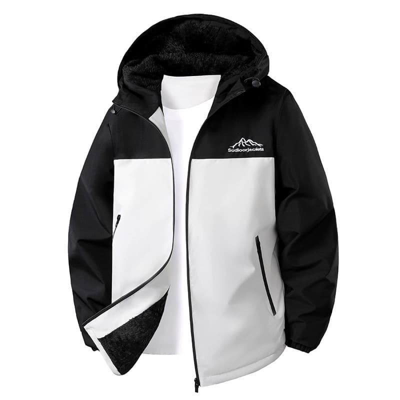 Forro de lã engrossado jaqueta masculina acolchoada de algodão outono inverno jaqueta esportiva Casual jaqueta acolchoad